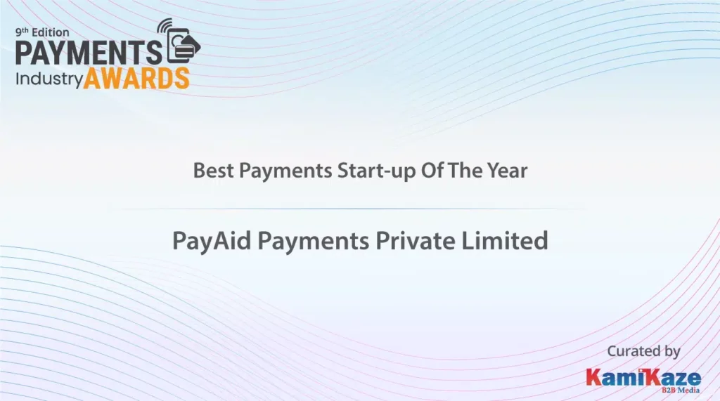 PayAid wins Best Payments Startup of the Year 2021.